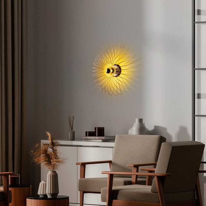 Opviq Lámpara de pared Karsortel - N-643-1 en color dorado Opviq Lámpara de pared Karsortel - N-643-1 en color dorado